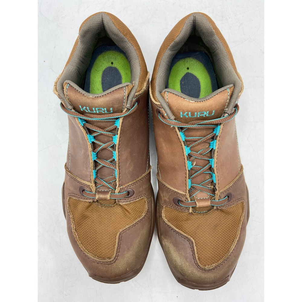 KURU Size 12 KRUZR II Brown Leather Walking Trail Hiking Shoes Oxfords Comfort